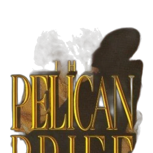 pelican, brief, book, cover, featuring, silhouette, against, textured transparent PNG cut-out