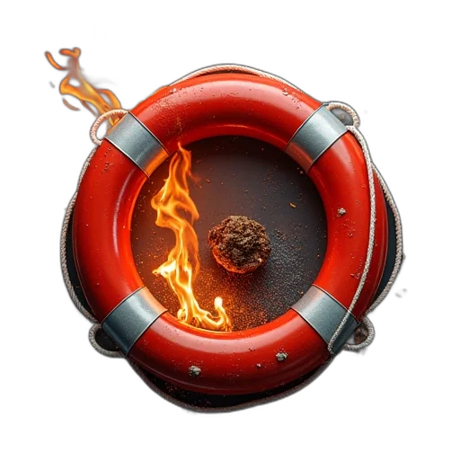 food, weapon, concept art, 3d render, fire, lifesaver, emergency, device transparent PNG cut-out