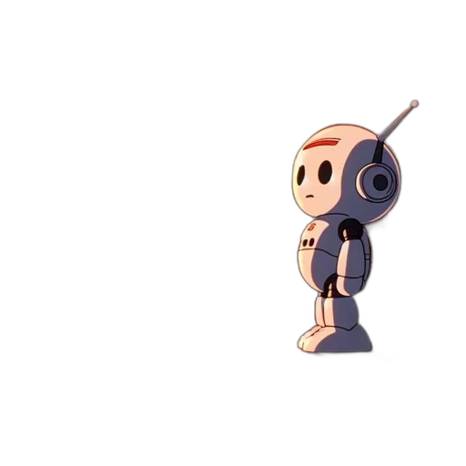 robot, staff, weapon, creature, 3d render, pixel art, concept art, cartoon transparent PNG cut-out