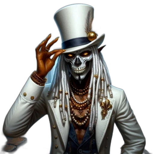 hat, mask, staff, face, concept art, fantasy art, pixel art, eerily transparent PNG cut-out