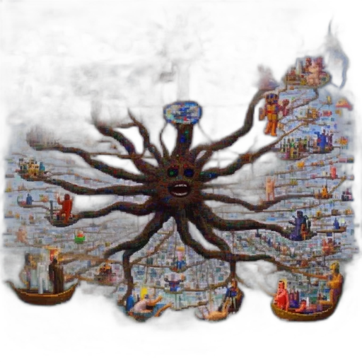 crown, jewelry, creature, staff, concept art, 3d render, pixel art, fantasy art transparent PNG cut-out