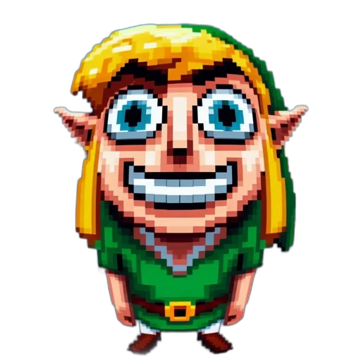 staff, face, creature, mask, pixel art, concept art, fantasy art, 3d render transparent PNG cut-out