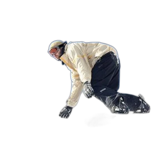 jacket, staff, 3d render, concept art, snowboarder, action, wearing, beige transparent PNG cut-out