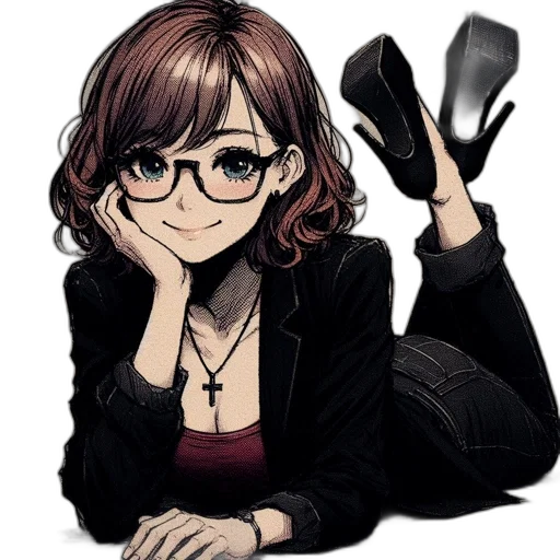 staff, shoes, dress, jewelry, cartoon, anime, pixel art, photorealistic transparent PNG cut-out