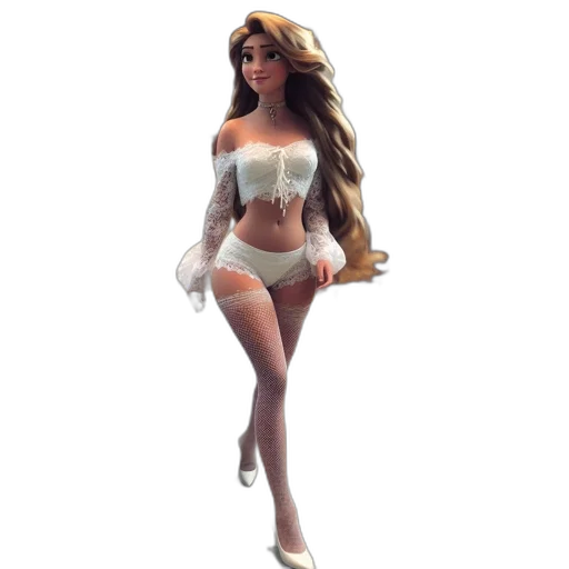 dress, 3d render, concept art, fantasy art, photorealistic, animated, female, figure transparent PNG cut-out