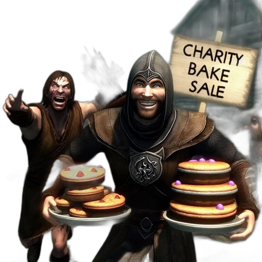 concept art, fantasy art, medieval, scene, features, shouting, man, charity transparent PNG cut-out