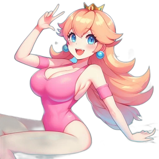 dress, crown, staff, weapon, anime, pixel art, concept art, fantasy art transparent PNG cut-out