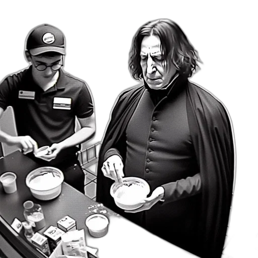 food, comic book art, concept art, fantasy art, cartoon, two, individuals, work transparent PNG cut-out