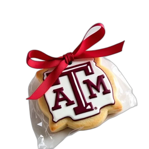 food, cookie, texas, logo, design, wrapped, plastic, tied transparent PNG cut-out