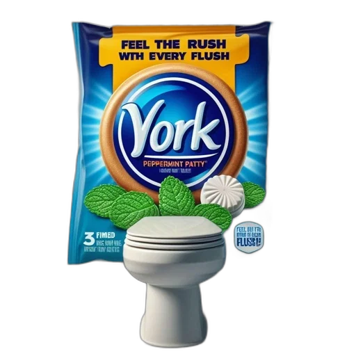 food, york, toilet, paper, features, exaggerated, package, design transparent PNG cut-out