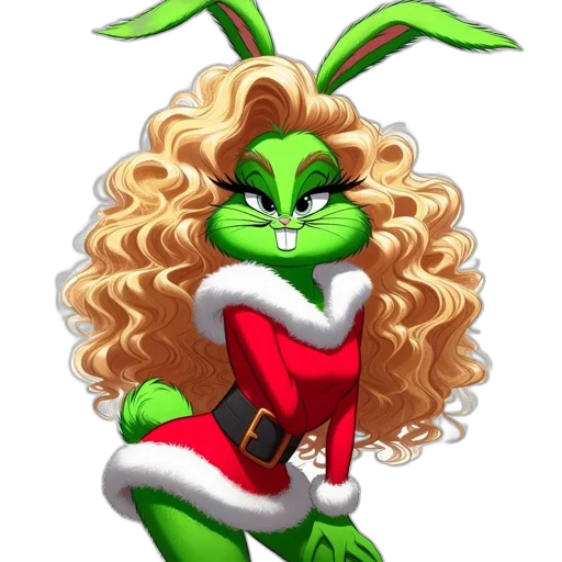cartoon, concept art, anthropomorphic, creature, part, humanoid, rabbit, displays transparent PNG cut-out