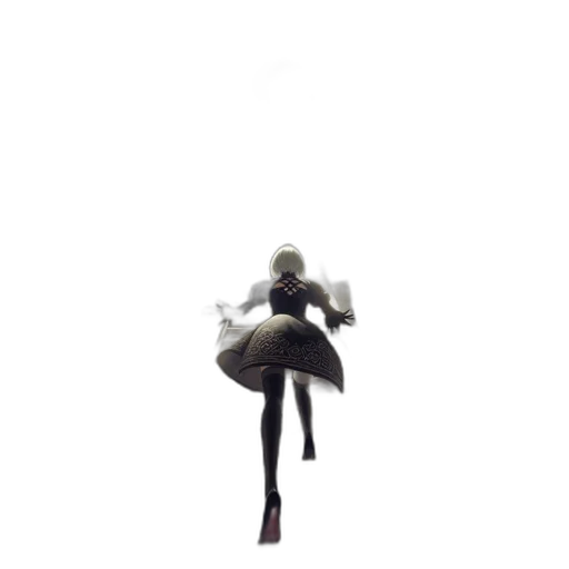 robot, staff, sword, dress, concept art, 3d render, pixel art, fantasy art transparent PNG cut-out