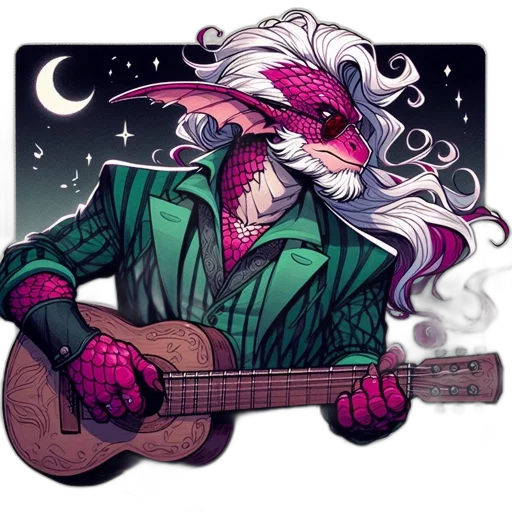 dragon, mask, jacket, creature, concept art, comic book art, vaporwave, cartoon transparent PNG cut-out