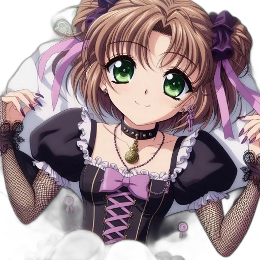 staff, jewelry, weapon, dress, anime, pixel art, cartoon, photorealistic transparent PNG cut-out