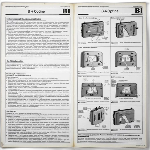 robot, weapon, furniture, detailed, instruction, manual, multiple, pages transparent PNG cut-out