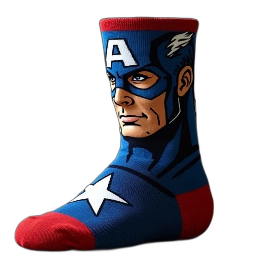 shoes, comic book art, superhero, socks transparent PNG cut-out