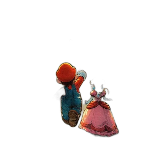 crown, dress, weapon, hat, concept art, 3d render, pixel art, fantasy art transparent PNG cut-out