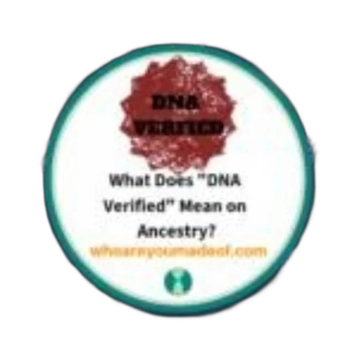 image, features, circular, badge, text, dna, verified, red transparent PNG cut-out