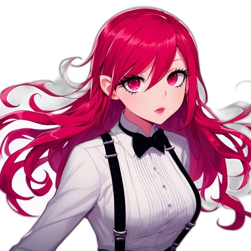 staff, dress, face, hair, anime, pixel art, concept art, fantasy art transparent PNG cut-out