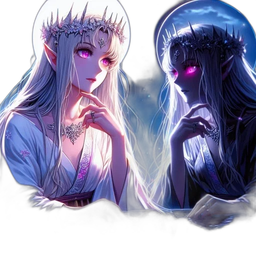 mask, crown, fantasy art, concept art, anime, pixel art, underwater, night transparent PNG cut-out
