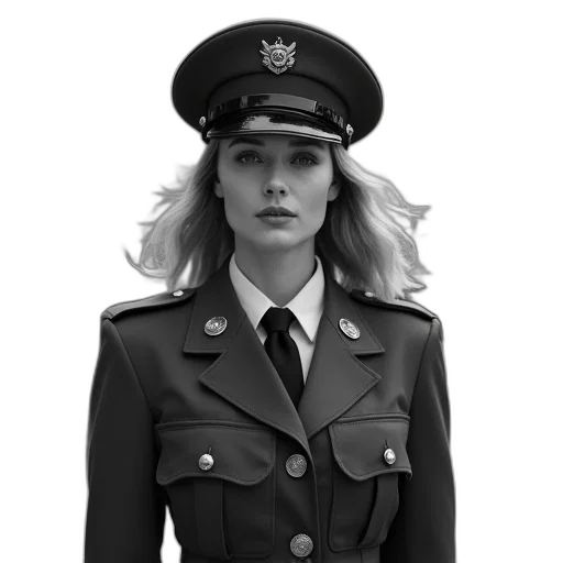 jacket, hat, dress, face, photorealistic, concept art, comic book art, fantasy art transparent PNG cut-out