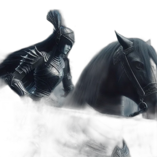 sword, dragon, mask, concept art, fantasy art, photorealistic, comic book art, fog transparent PNG cut-out