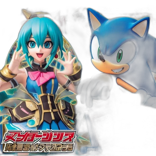 concept art, 3d render, anime, poster, features, collaboration, between, hatsune transparent PNG cut-out