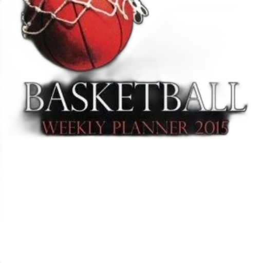 black, cover, red, basketball, text, weekly, planner, 2015 transparent PNG cut-out