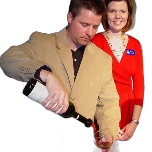 jacket, staff, weapon, bottle, man, tan, suit, pours transparent PNG cut-out