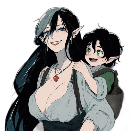 concept art, fantasy art, pixel art, anime, green, dark, monochrome, two transparent PNG cut-out