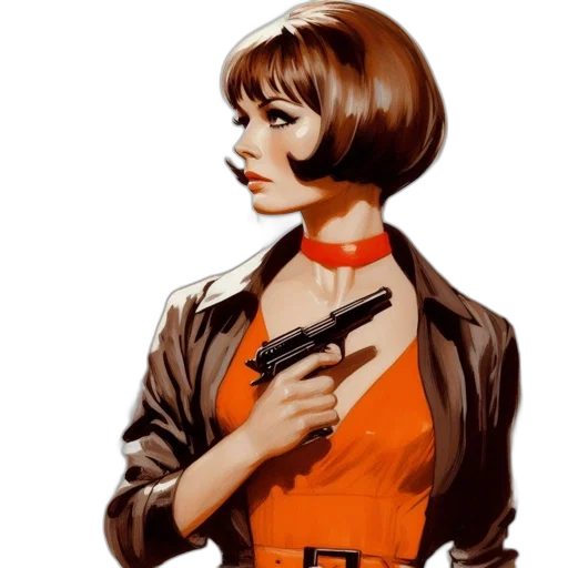 jacket, staff, dress, comic book art, concept art, cartoon, photorealistic, neon lights transparent PNG cut-out