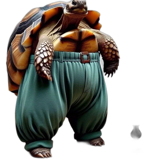 animal, creature, concept art, 3d render, photorealistic, fantasy art, anthropomorphized, tortoise transparent PNG cut-out