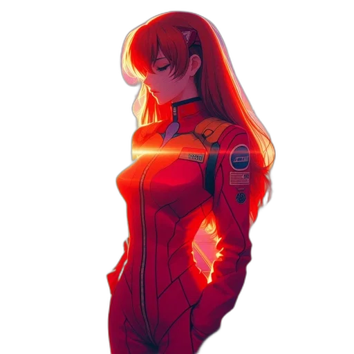 robot, dress, jacket, weapon, concept art, anime, pixel art, comic book art transparent PNG cut-out