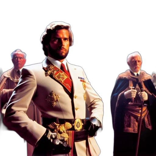 crown, staff, sword, concept art, man, wearing, military, uniform transparent PNG cut-out