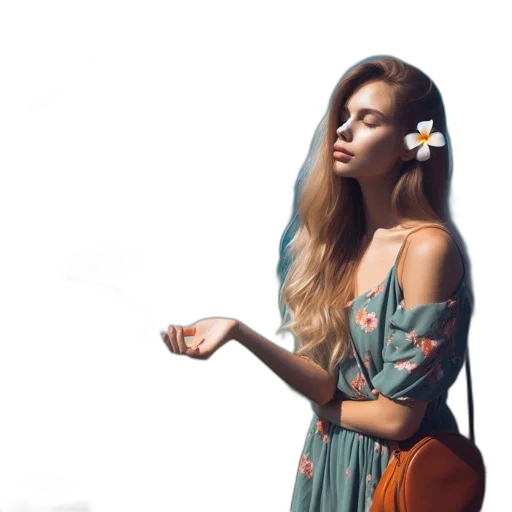 dress, face, jewelry, jacket, photorealistic, oil painting, fantasy art, concept art transparent PNG cut-out
