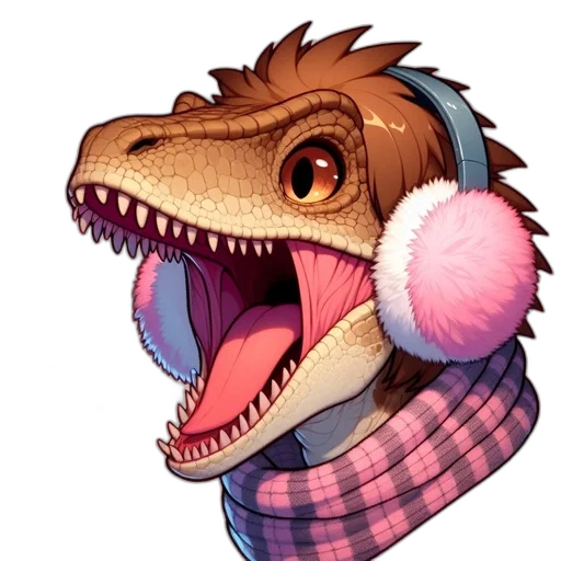 dragon, jacket, animal, creature, concept art, pixel art, vaporwave, photorealistic transparent PNG cut-out