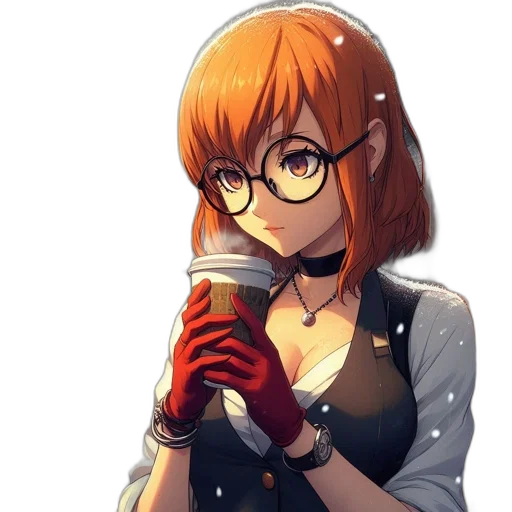 staff, dress, bottle, face, anime, pixel art, concept art, cartoon transparent PNG cut-out