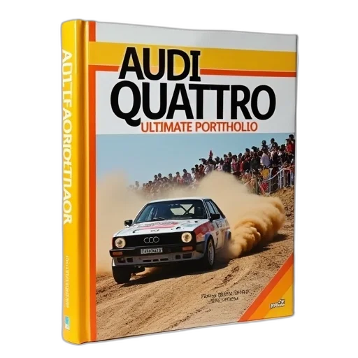 car, cover, book, titled, audi, quattro, ultimate, portfolio transparent PNG cut-out