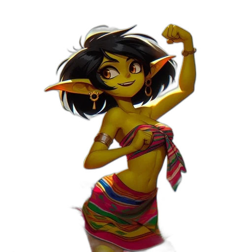 staff, jewelry, concept art, fantasy art, cartoon, comic book art, neon, goblin transparent PNG cut-out