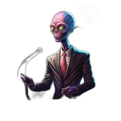 staff, mask, creature, robot, concept art, fantasy art, watercolor, comic book art transparent PNG cut-out