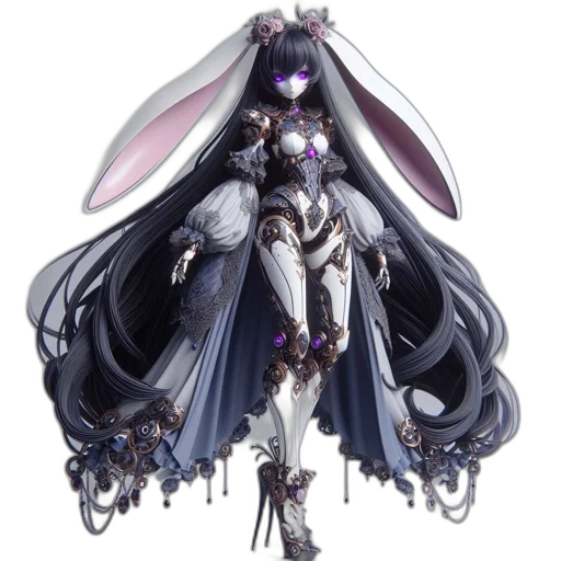 concept art, fantasy art, pixel art, anime, dark, fantasy, character, long transparent PNG cut-out