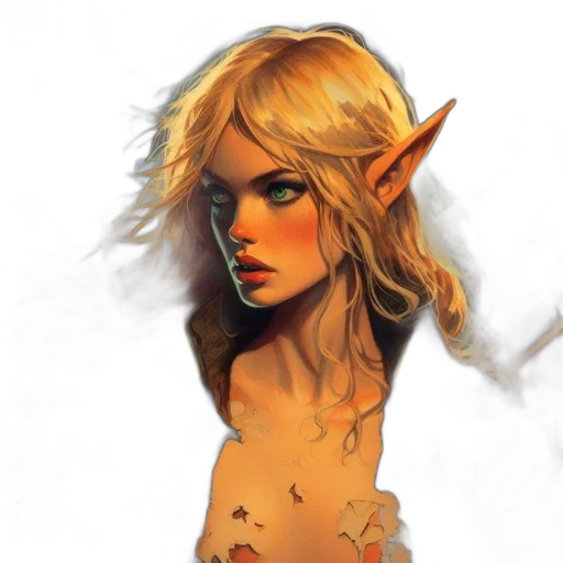 face, dragon, staff, fantasy art, concept art, pixel art, watercolor, golden transparent PNG cut-out