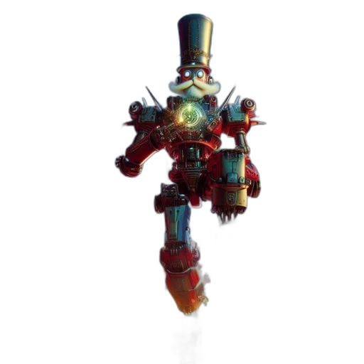 robot, staff, weapon, sword, concept art, fantasy art, pixel art, 3d render transparent PNG cut-out