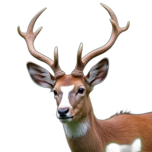 animal, crown, creature, staff, photorealistic, 3d render, concept art, fantasy art transparent PNG cut-out