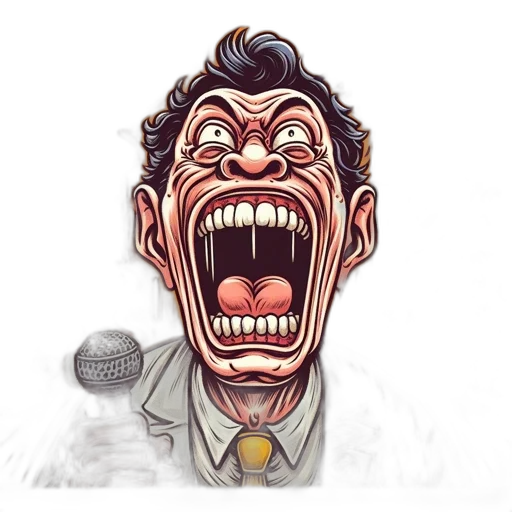 face, staff, cartoon, photorealistic, comic book art, concept art, orange-clad, animated transparent PNG cut-out