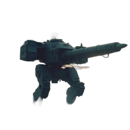 weapon, robot, staff, creature, 3d render, concept art, pixel art, photorealistic transparent PNG cut-out