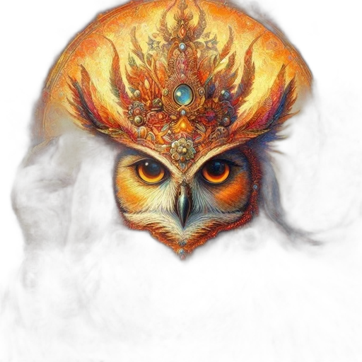 mask, crown, face, hat, fantasy art, concept art, watercolor, photorealistic transparent PNG cut-out