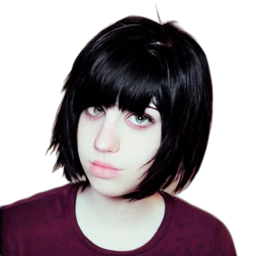 face, hair, creature, jacket transparent PNG cut-out