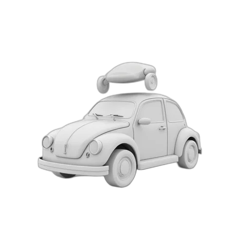 car, robot, 3d render, concept art transparent PNG cut-out