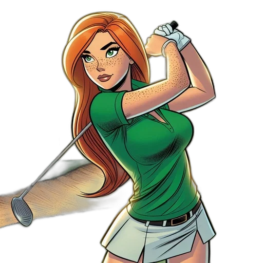 staff, weapon, comic book art, cartoon, concept art, fantasy art, woman, wearing transparent PNG cut-out